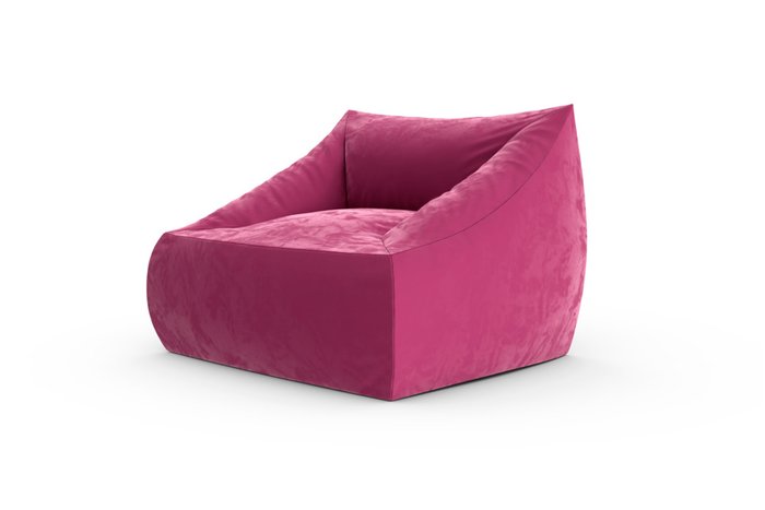 Кресло с подлокотниками Angle Velur розового цвета - лучшие Бескаркасная мебель в INMYROOM