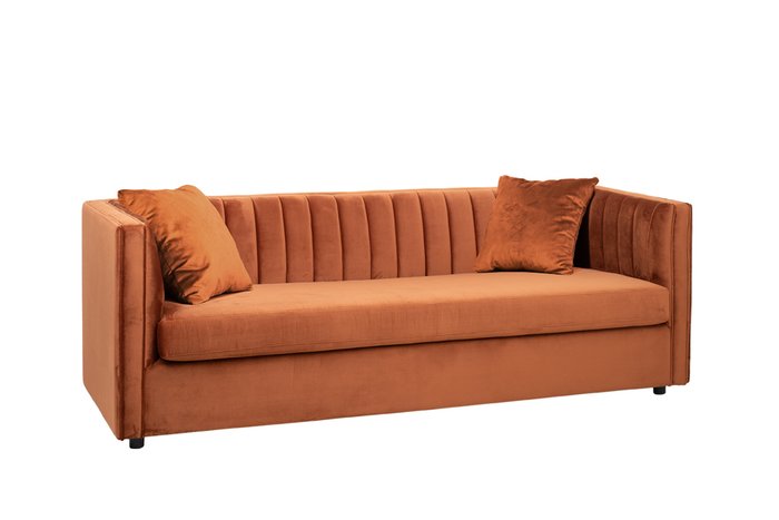 Диван-кровать Paolo терракотового цвета - лучшие Прямые диваны в INMYROOM