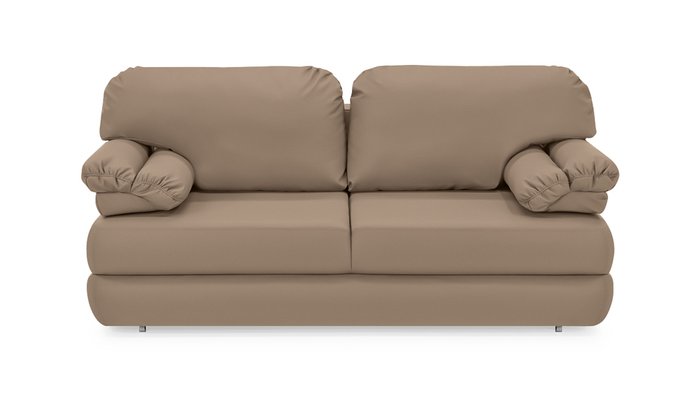 Диван-кровать Титан светло-коричневого цвета - купить Прямые диваны по цене 59600.0