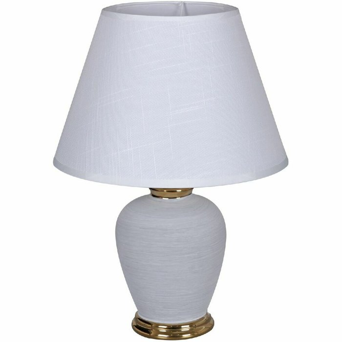 Настольная лампа 30295-0.7-01 (ткань, цвет белый) - купить Настольные лампы по цене 2990.0