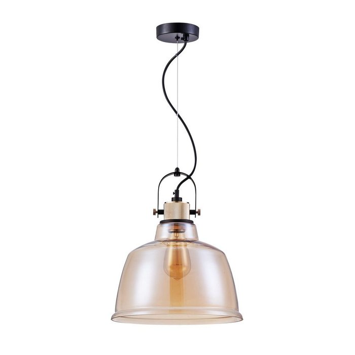 Подвесной светильник Irving с плафоном из стекла янтарного цвета - купить Подвесные светильники по цене 13590.0
