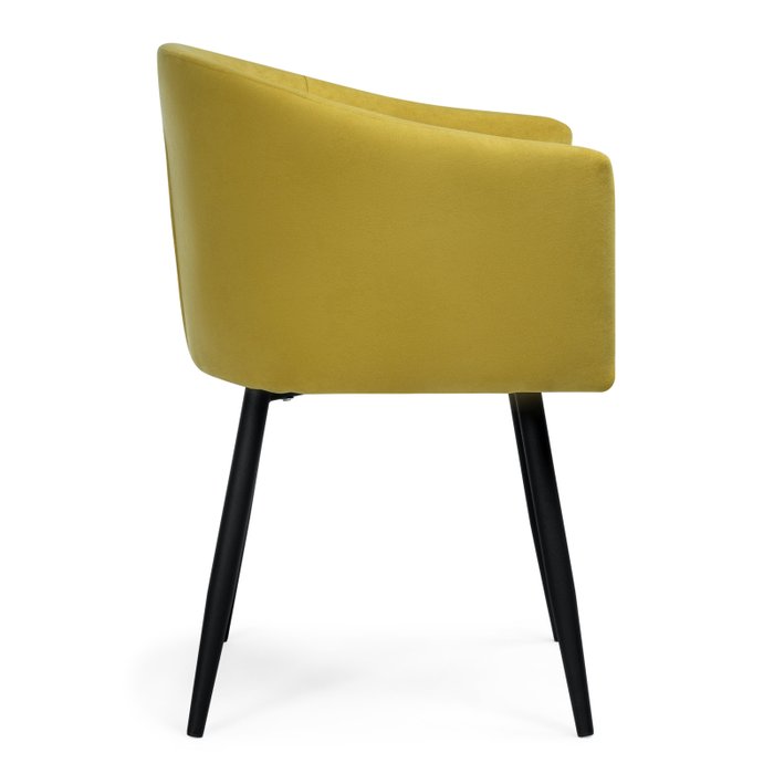 Стул Валета горчичного цвета - лучшие Обеденные стулья в INMYROOM