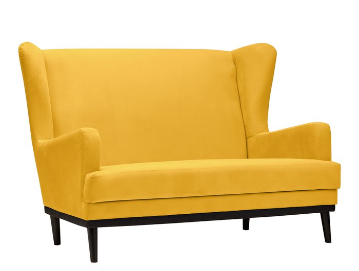 Диван прямой Оскар желтого цвета - купить Прямые диваны по цене 18920.0