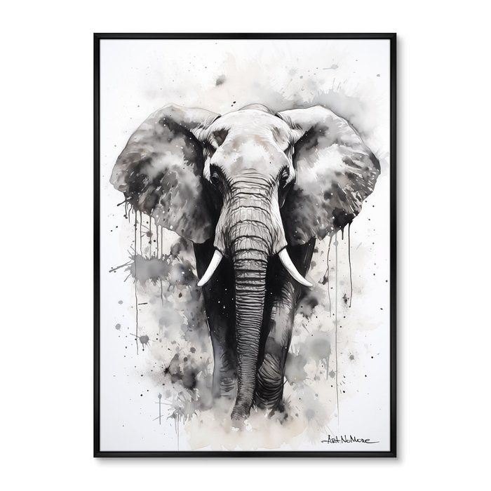 Репродукция картины Walking elephants, No 2, 2024г.