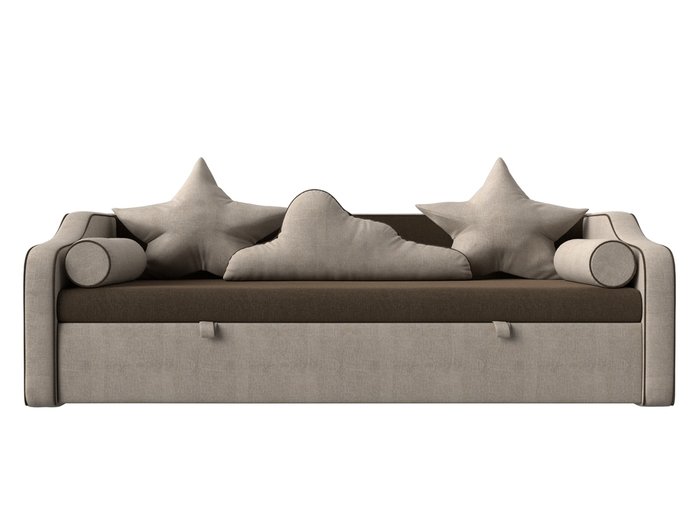 Прямой диван-кровать Рико светло-серого цвета - купить Прямые диваны по цене 37999.0