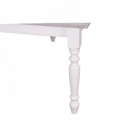 Стол обеденный с резными ножками белого цвета - лучшие Обеденные столы в INMYROOM