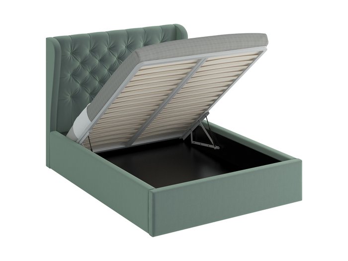 Кровать Jazz Lift серо-зеленого цвета 160х200 - купить Кровати для спальни по цене 63290.0