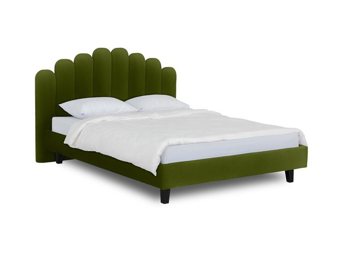 Кровать Queen Sharlotta L зеленого цвета 160х200 - купить Кровати для спальни по цене 48180.0