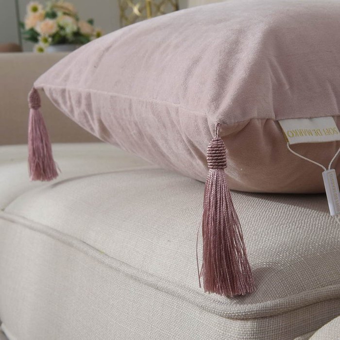 Наволочка Кэтрин 45х45 светло-розового цвета - лучшие Чехлы для подушек в INMYROOM