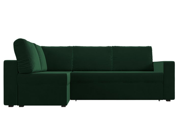 Угловой диван-кровать Оливер зеленого цвета левый угол - купить Угловые диваны по цене 51999.0