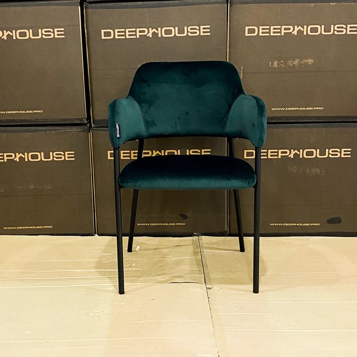 Стул Ливорно темно-зеленого цвета - купить Обеденные стулья по цене 11900.0