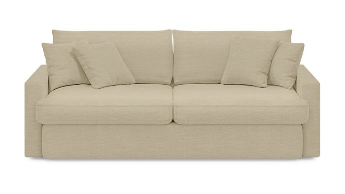 Диван-кровать Стелф ЭКО бежевого цвета - купить Прямые диваны по цене 53100.0