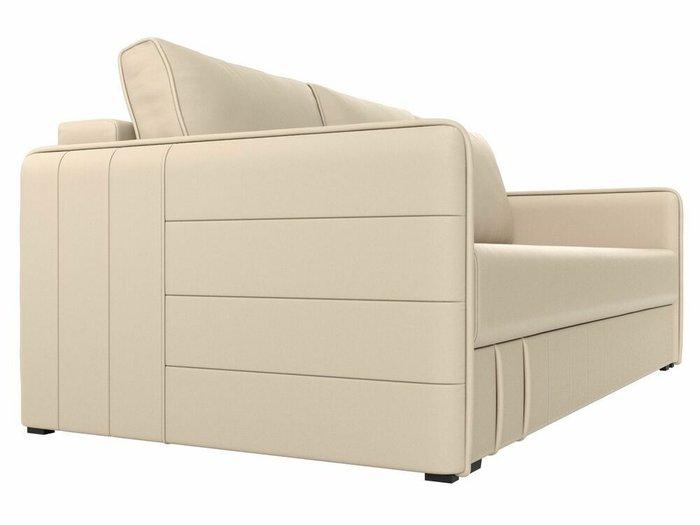 Прямой диван-кровать Слим бежевого цвета (экокожа) с пружинным блоком - лучшие Прямые диваны в INMYROOM