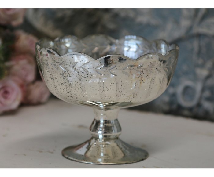 Декоративная вазочка из стекла - купить Вазы  по цене 1200.0
