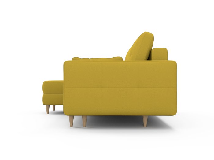 Угловой диван-кровать Берни горчичного цвета - лучшие Угловые диваны в INMYROOM