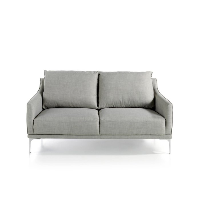 Диван двухместный серого цвета - купить Прямые диваны по цене 275990.0