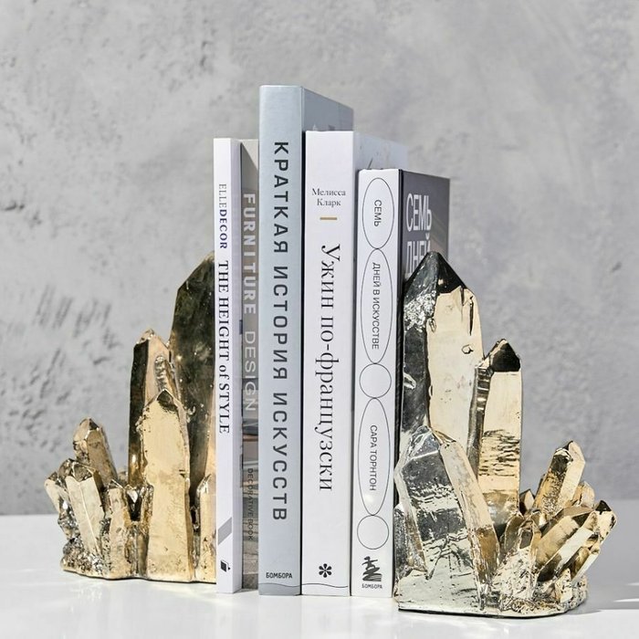 Статуэтка-держатель для книг Rock of Stability золотого цвета - купить Фигуры и статуэтки по цене 11820.0