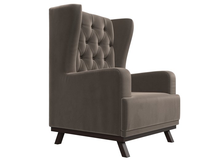 Кресло Джон Люкс коричневого цвета - лучшие Интерьерные кресла в INMYROOM