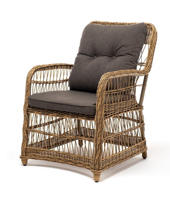 Садовое кресло Цесена светло-коричневого цвета - лучшие Садовые кресла в INMYROOM