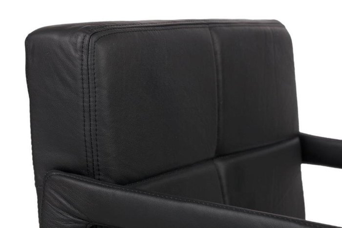 Кресло Aster Chair Черная Кожа  - купить Интерьерные кресла по цене 106000.0