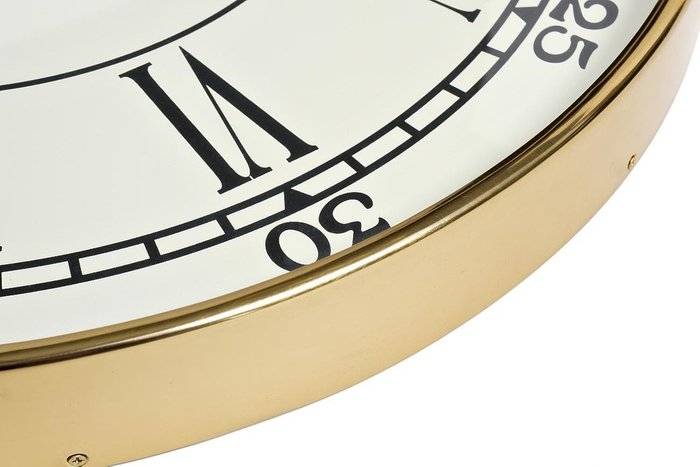 Часы настенные бело-золотого цвета - купить Часы по цене 16920.0