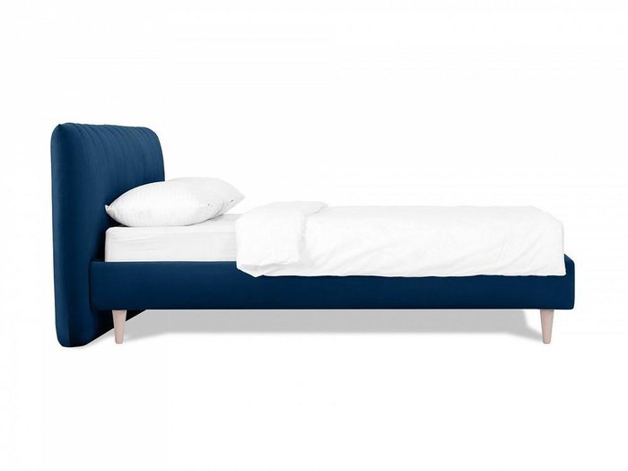 Кровать Queen Anastasia L 160х200 темно-синего цвета - лучшие Кровати для спальни в INMYROOM