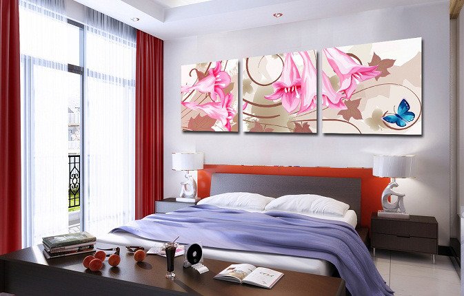 Декоративная картина "Розовые колокольчики" - купить Принты по цене 3890.0