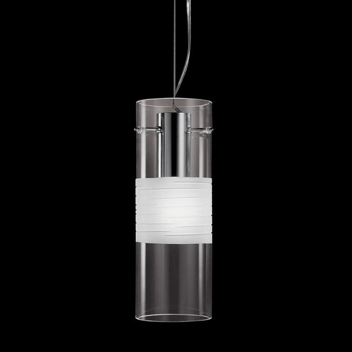 Подвесной светильник De Majo Xilo из прозрачного и матового стекла