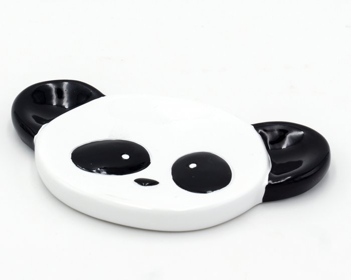 Мыльница Panda бело-черного цвета 