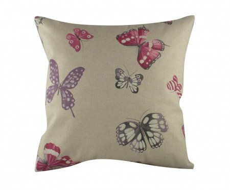 Подушка с принтом Pink Butterflies