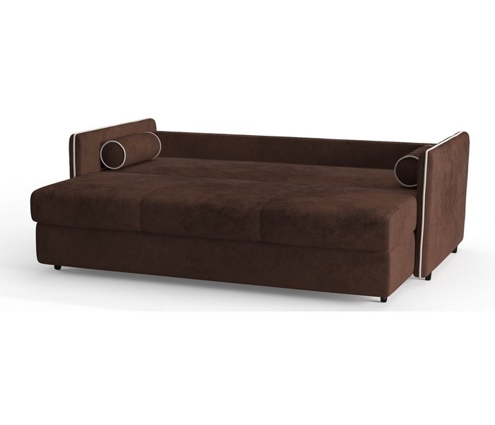 Диван-кровать Адмирал в обивке из велюра коричневого цвета  - лучшие Прямые диваны в INMYROOM