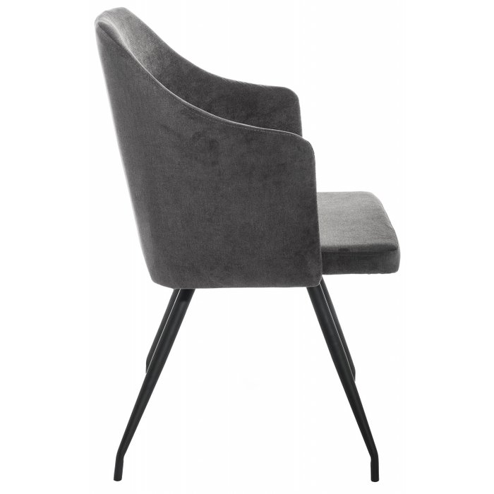 Стул Lans на металлическом каркасе с обивкой темно-серого цвета - купить Обеденные стулья по цене 6720.0