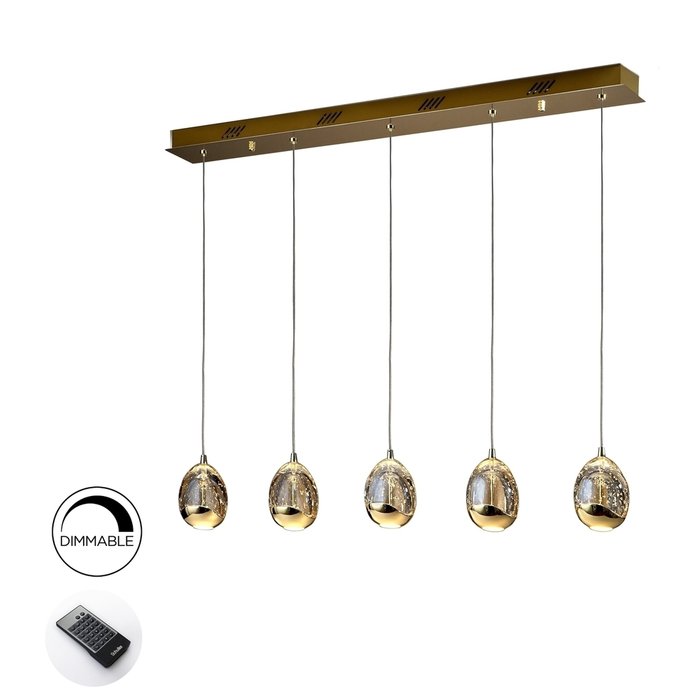 Подвесной светильник Rocio 5L золотой DIMMABLE Подвесной светильник Rocio 5L золотой DIMMABLE