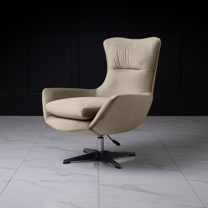 Кресло Pearl светло-бежевого цвета - лучшие Интерьерные кресла в INMYROOM