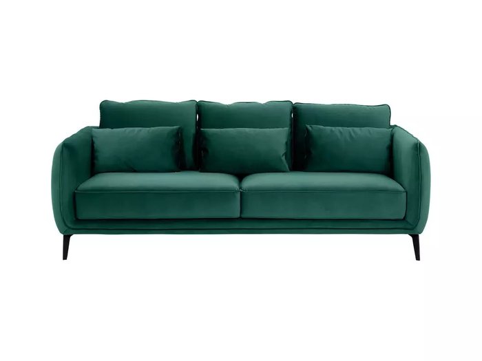 Диван Amsterdam темно-зеленого цвета - купить Прямые диваны по цене 79920.0