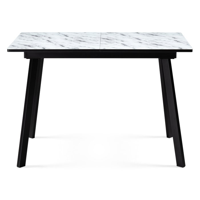 Раскладной обеденный стол Агни бело-черного цвета - купить Обеденные столы по цене 18480.0