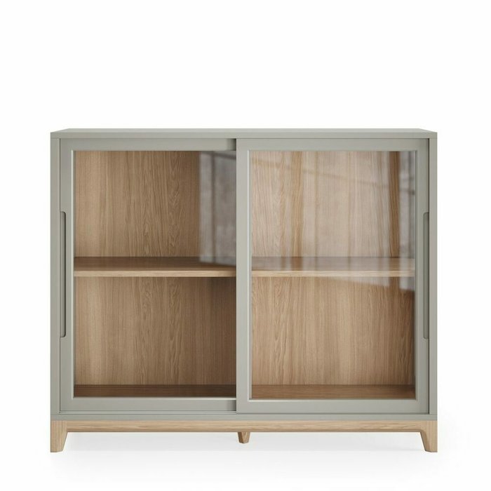 Комод-витрина Case CS160 серо-бежевого цвета - купить Комоды по цене 134200.0 Комод-витрина Case CS160 серо-бежевого цвета - купить Комоды по цене 134200.0