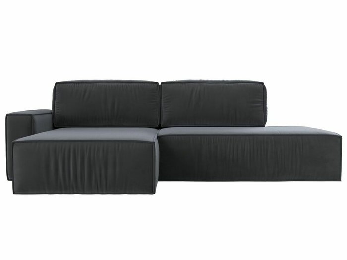 Угловой диван-кровать Прага модерн серого цвета левый угол - купить Угловые диваны по цене 81999.0
