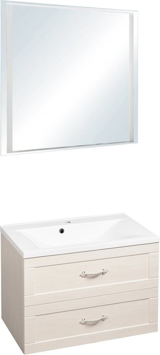 Настенное зеркало Прованс 80х80 с подсветкой - лучшие Настенные зеркала в INMYROOM