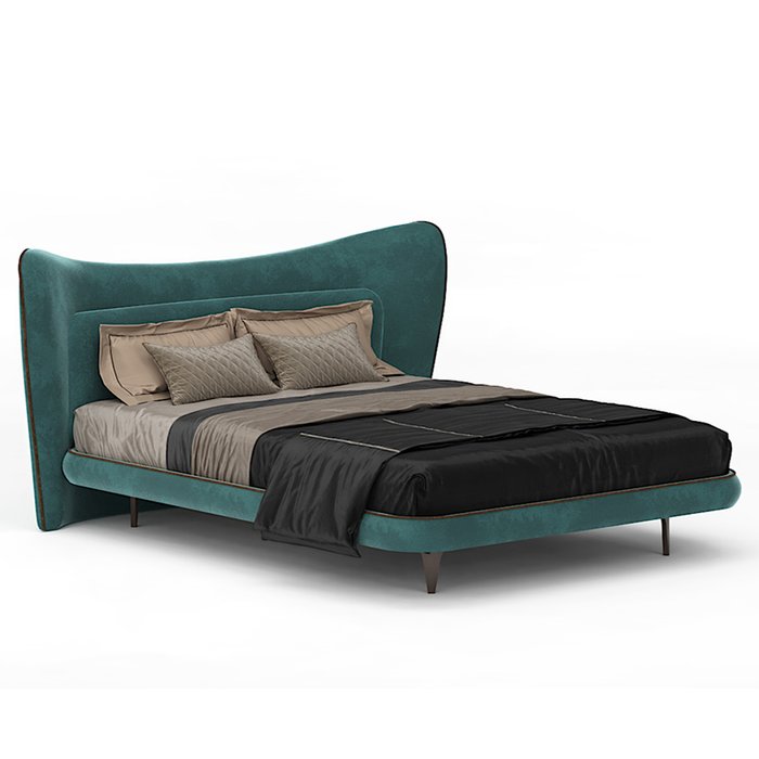 Кровать Apriori N с изголовьем темно-бирюзового цвета 200х160 - купить Кровати для спальни по цене 128020.0