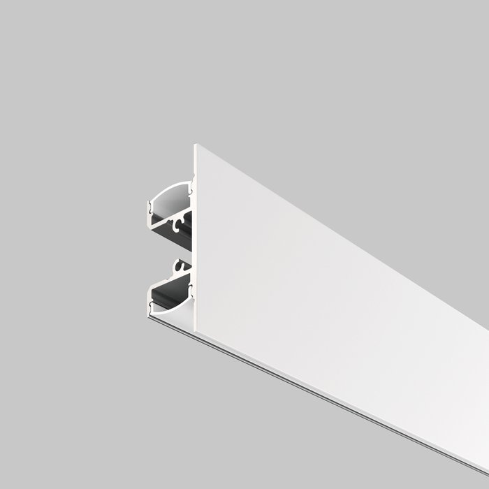Алюминиевый профиль накладной 1.8x4.8 белого цвета - купить Профили для светодиодных лент по цене 3900.0