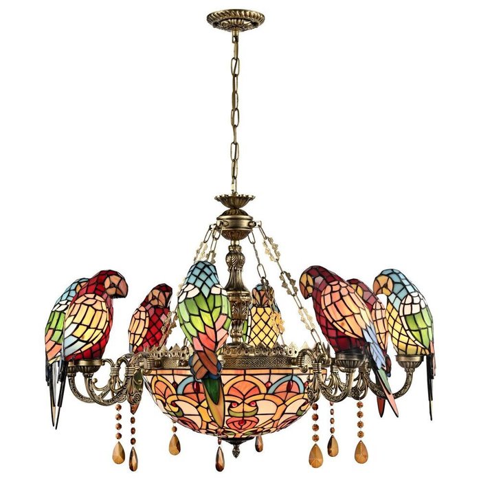 Подвесная люстра 894-803-11 (стекло, цвет разноцветный) Подвесная люстра 894-803-11 (стекло, цвет разноцветный)