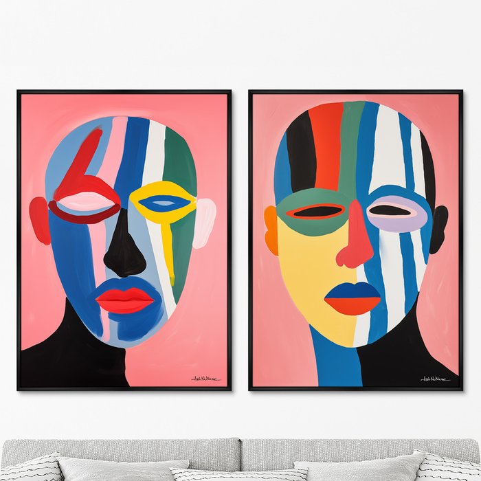 Набор из двух репродукций картин The Mask collection, The Fans, 2024г. - купить Картины по цене 49998.0 Набор из двух репродукций картин The Mask collection, The Fans, 2024г. - купить Картины по цене 49998.0