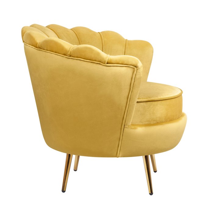 Кресло Pearl желтого цвета - лучшие Интерьерные кресла в INMYROOM