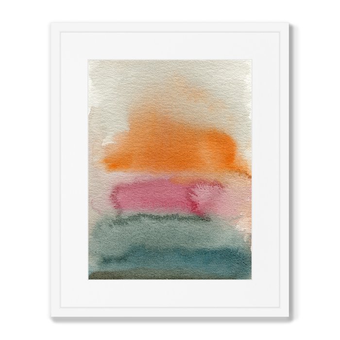 Репродукция картины в раме Sunset over the sea - купить Картины по цене 8199.0