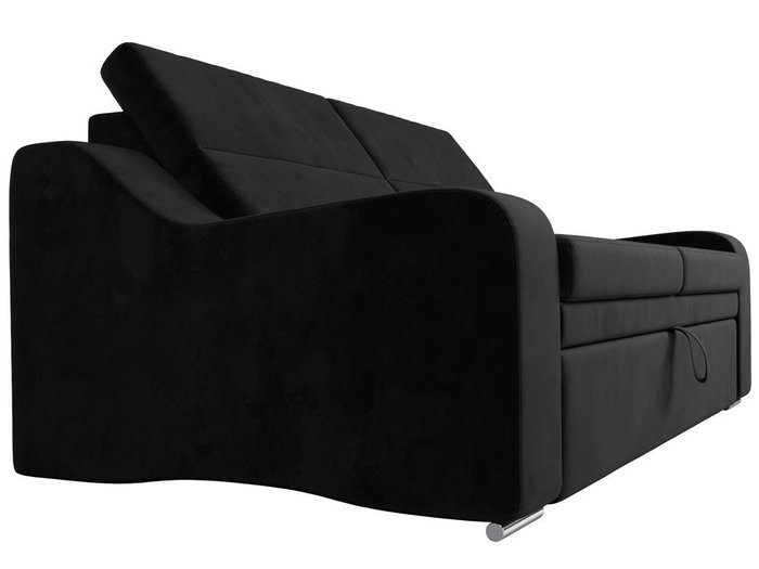 Прямой диван-кровать Медиус черного цвета - лучшие Прямые диваны в INMYROOM