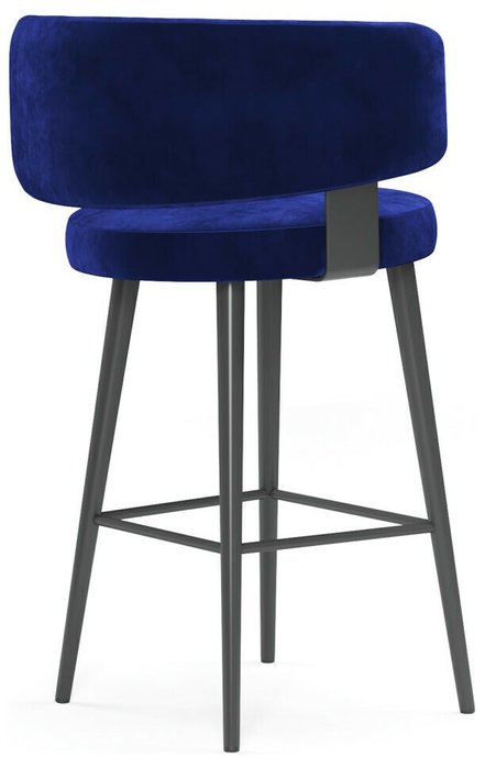 Стул барный Naomi синего цвета - лучшие Барные стулья в INMYROOM