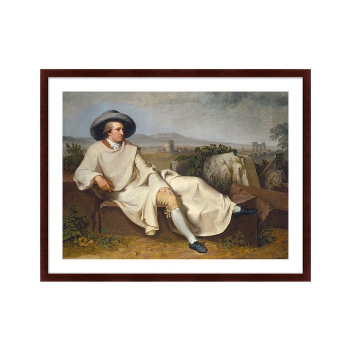 Репродукция картины Goethe in the Roman Campagna 1787 г. - купить Картины по цене 12999.0