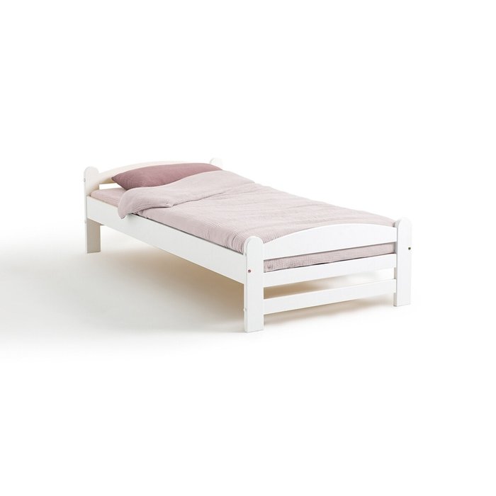Детская кровать Loan 90x190 белого цвета - купить Одноярусные кроватки по цене 16230.0