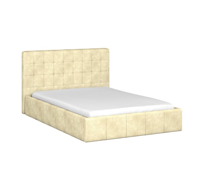 Кровать Инуа 140х200 бежевого цвета с подъемным механизмом - купить Кровати для спальни по цене 75145.0